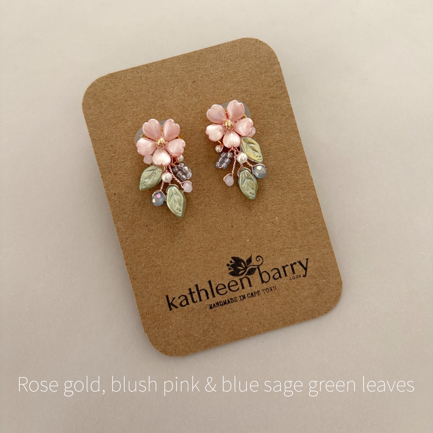 Gisela dainty floral stud earrings - custom colors to order