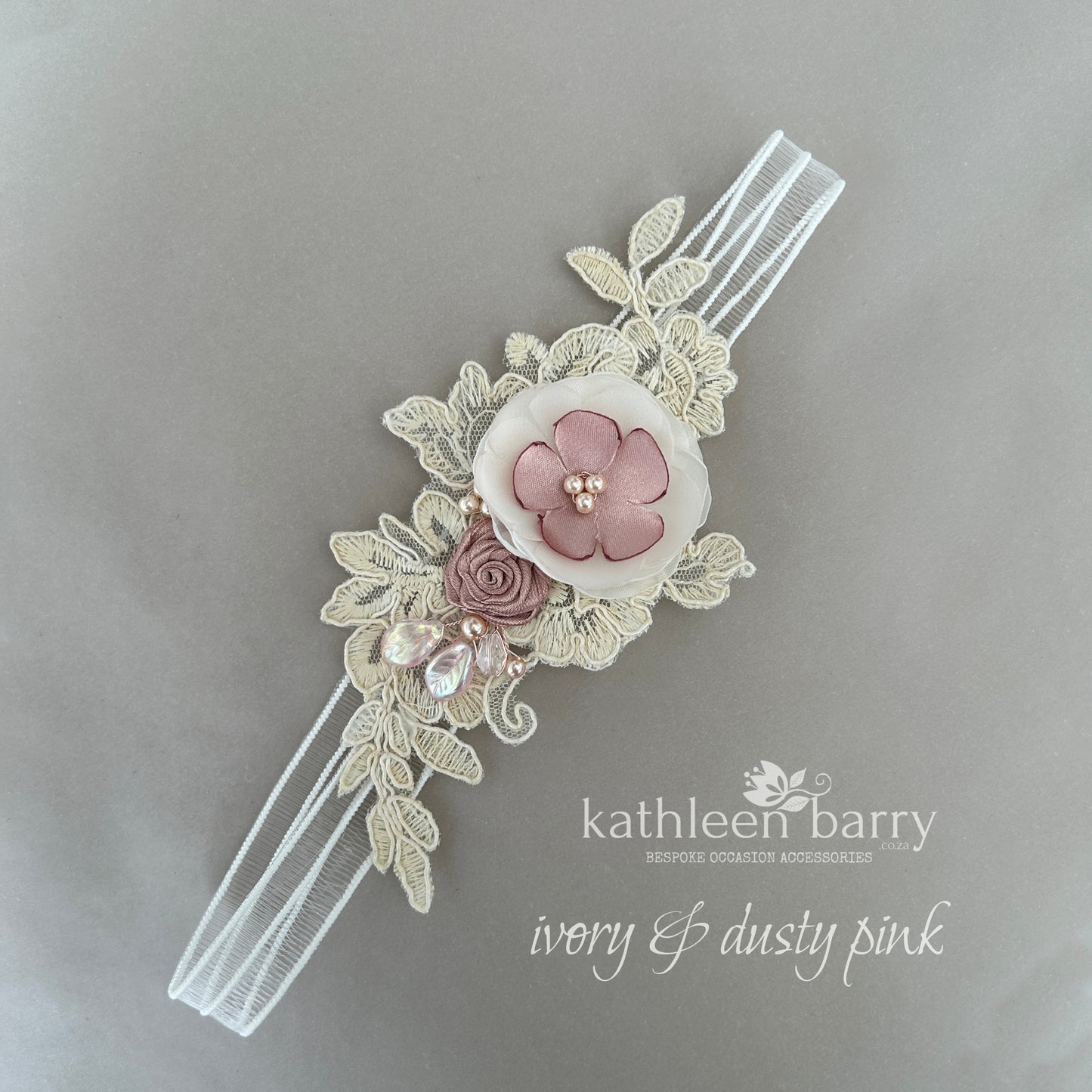 Nitsa Floral lace garter - Color options available - Main garter only