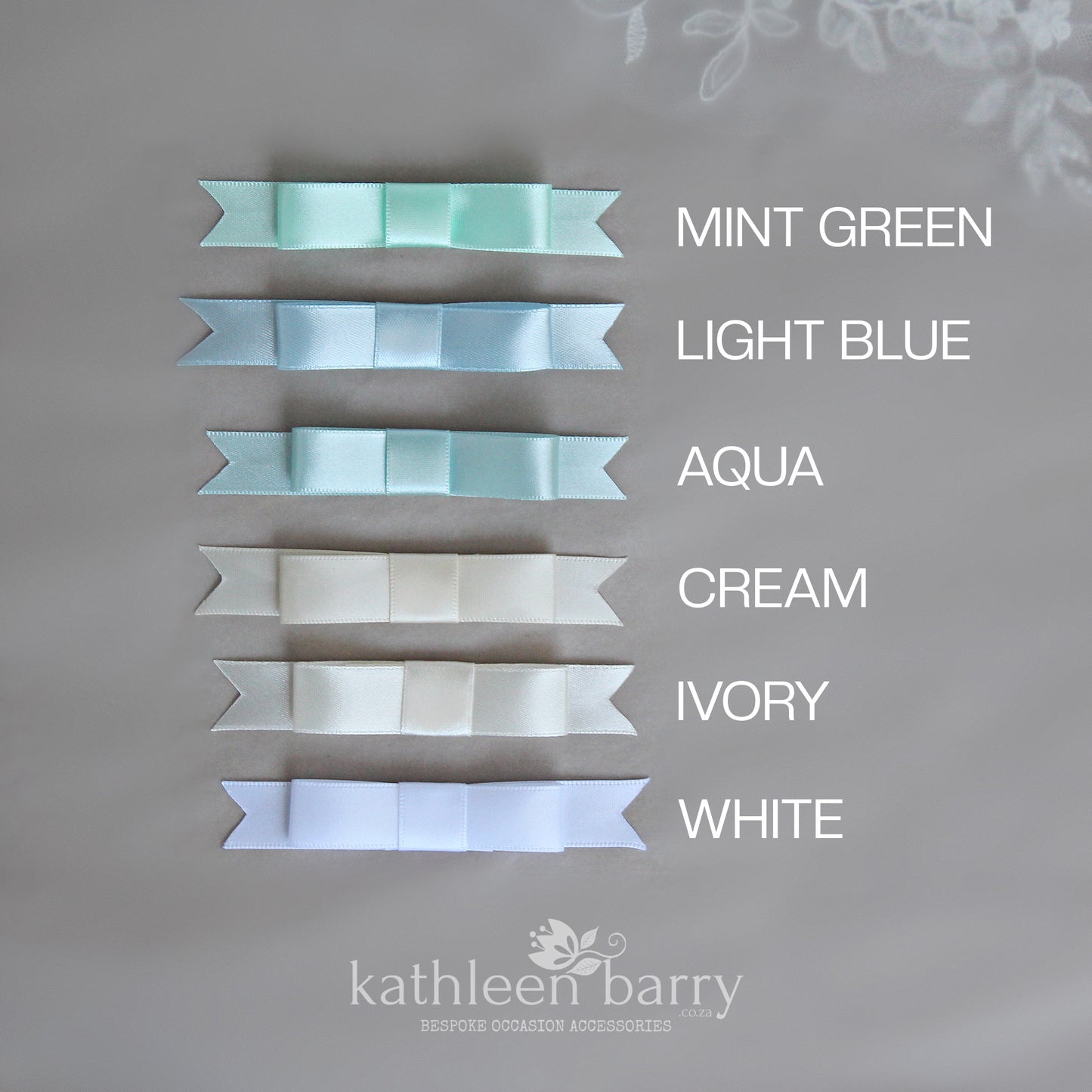Megan heirloom Lace garter set of two or individually - Custom colors to order FROM