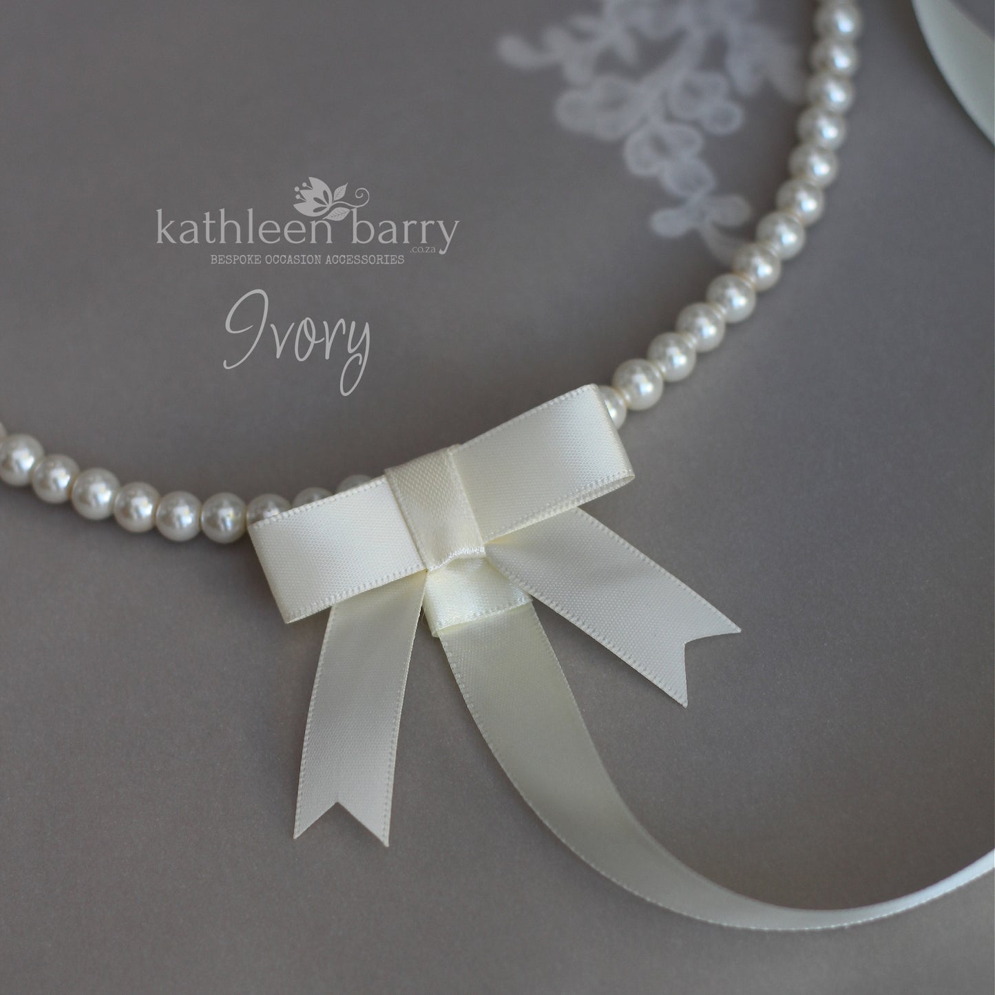 Greek Orthodox Stefana wedding circlet crown set - Glass pearl halo (set of two)