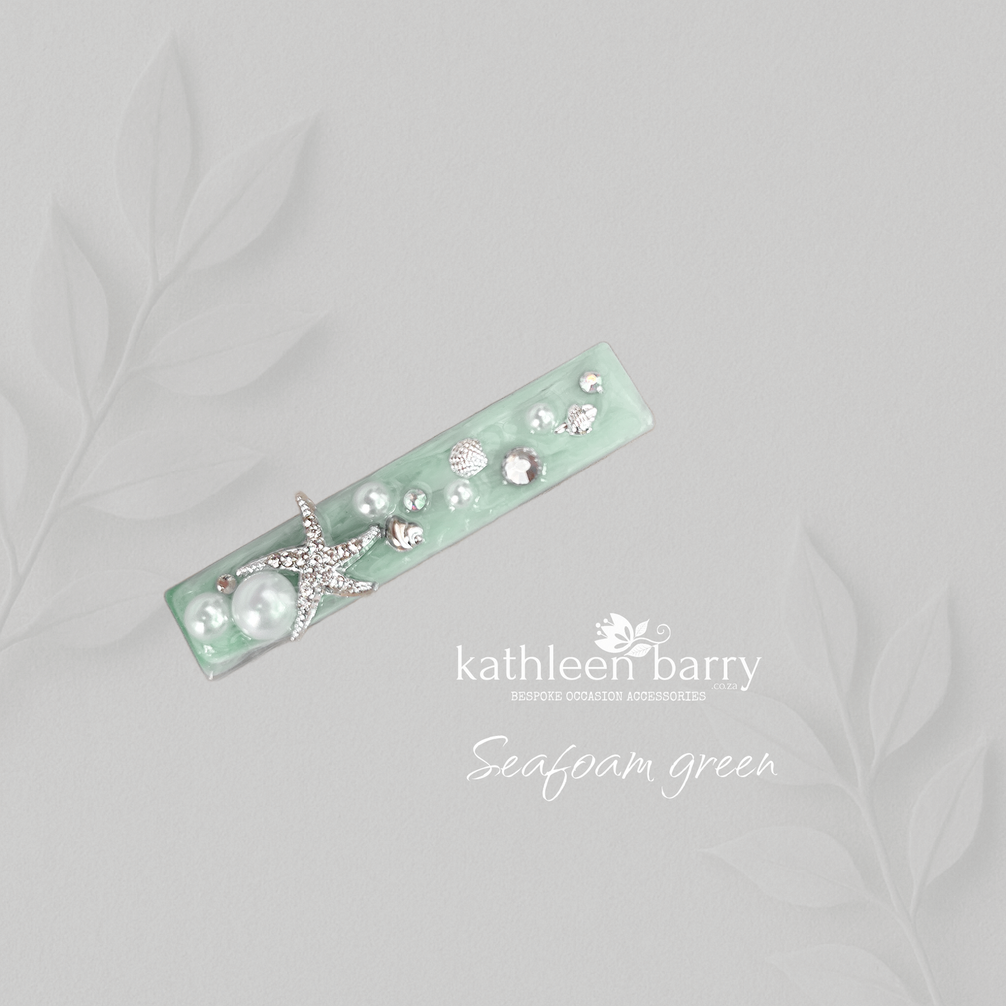 Starfish beach wedding Resin Hair Clip – Custom Color & Finish Options