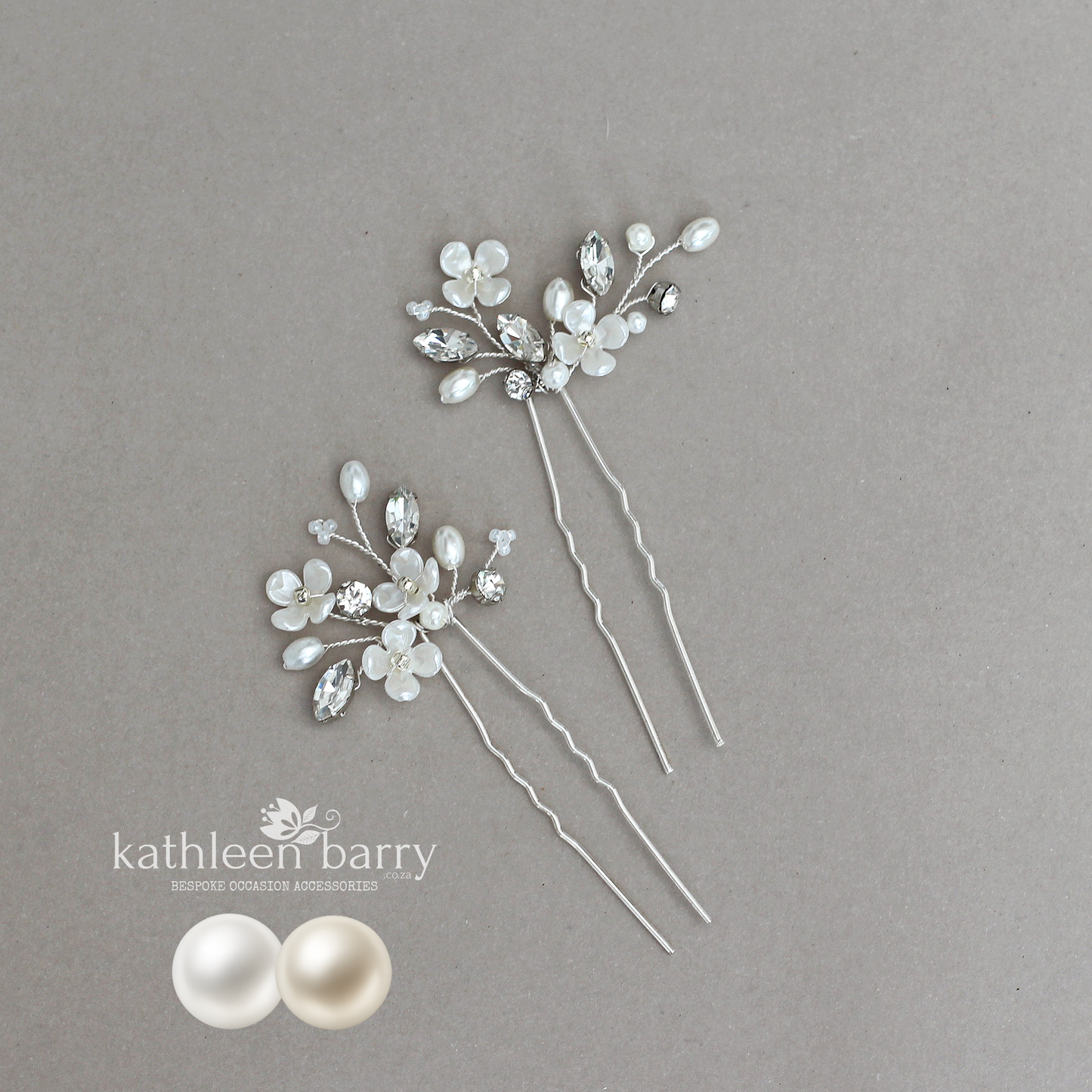 Dainty Bridal Hair Pins – Silver, Gold, or Rose Gold Finish STYLE: Yolanda
