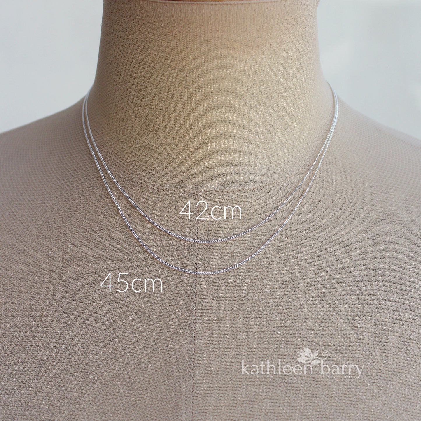 Dainty Pearl Linked Chain Necklace – Sterling silver, Gold or rose gold plated, two length options