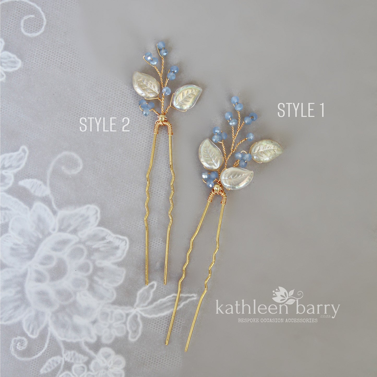 Jocelyn hair pin set or individually - assorted color & metallic options available