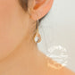 Elaine gold crystal drop earrings - Silver option available (not available in rose gold)