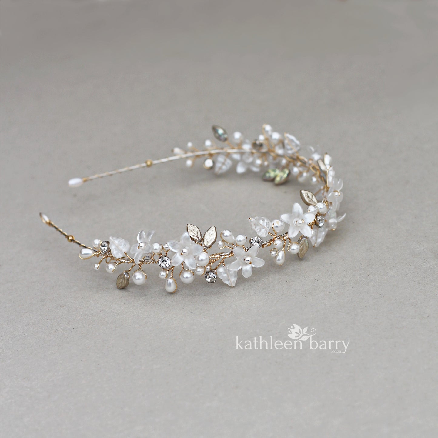 Lucinda floral leaf headband - color options available