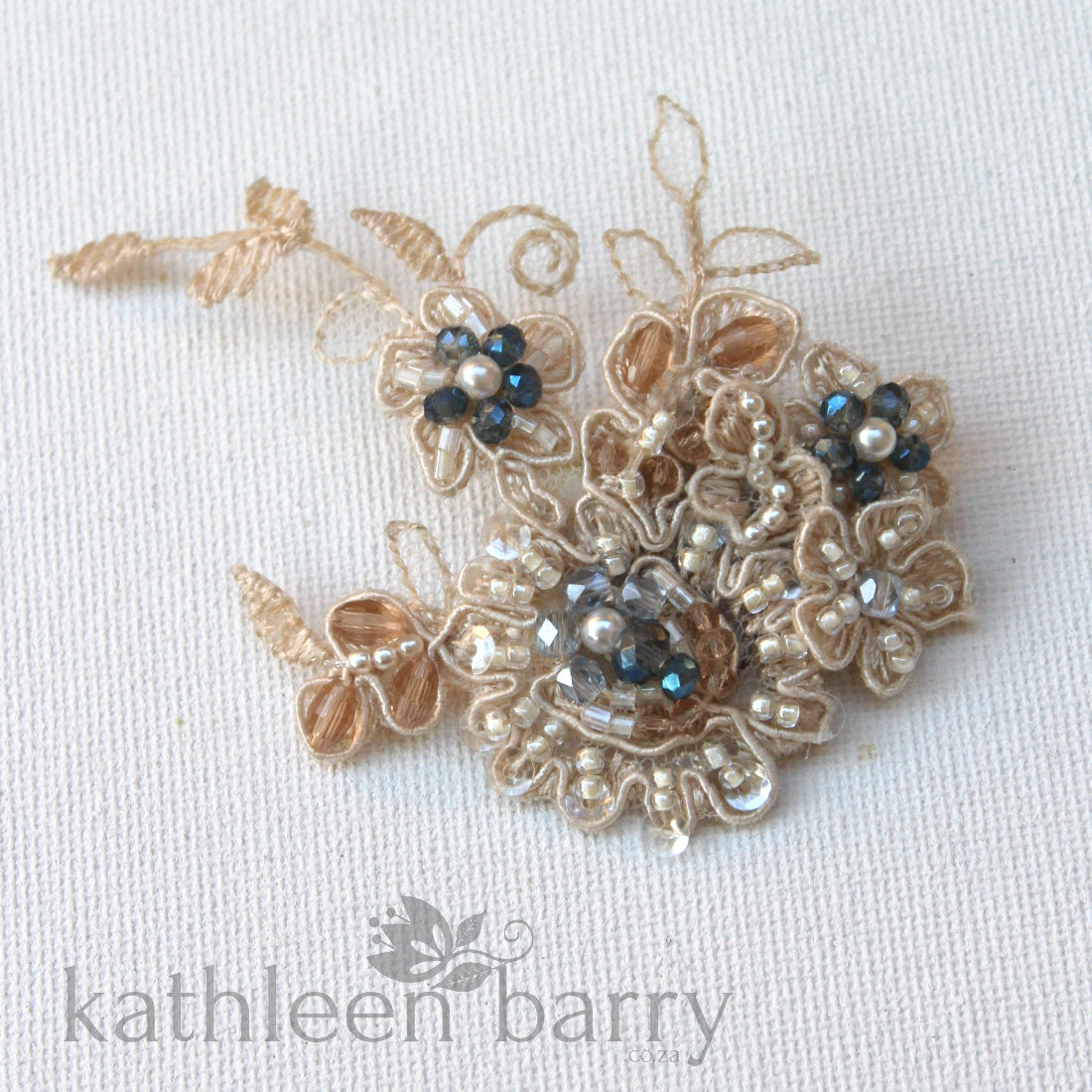 Maggie Lace embellished Hair Clip - Color Options Available