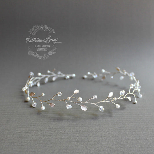 Maryke vine style wreath - SILVER, ROSE GOLD OR GOLD