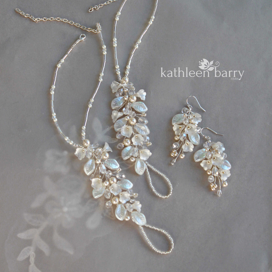 Nadine barefoot sandals, foot jewelry- Beach wedding (pair) - Colors to order