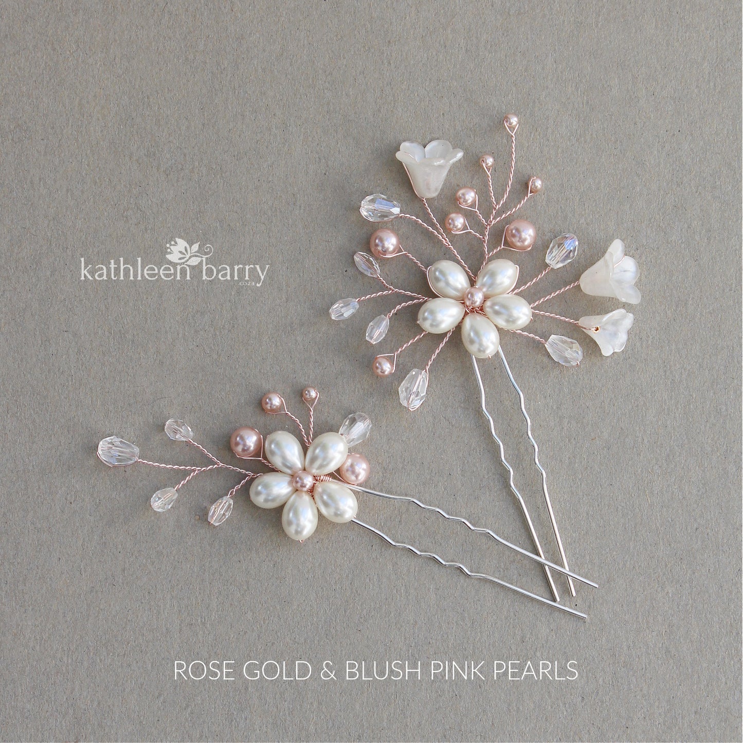 Phia hair pins mix and match - 2 style options - silver, gold or rose gold