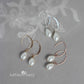Rozelle Pearl Drop Earrings - Available in Gold, silver & rose gold