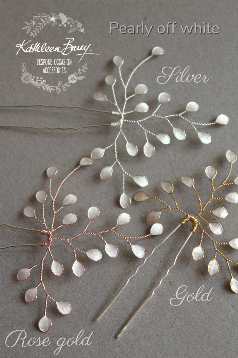 Maryke Hairpiece style wedding hair accessory - available in silver, gold, rose gold