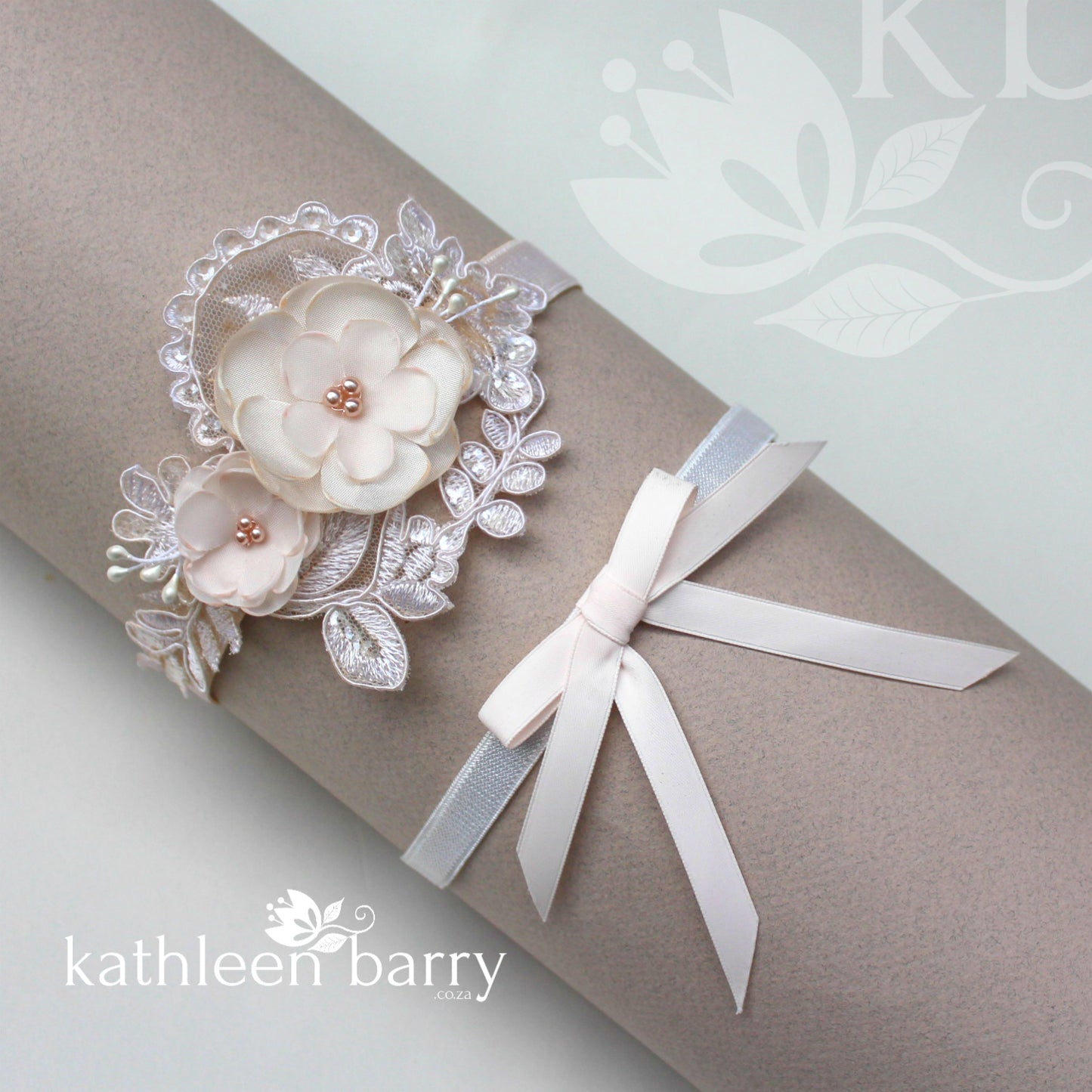 Tamzin Floral lace garter - Color options available