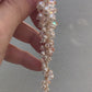 Lara Earrings - Cluster Crystal & Pearl Wedding Earrings - Silver, gold or rose gold