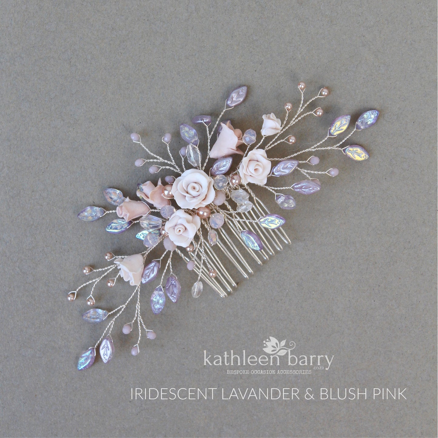 Gardenia statement floral and pearl hairpiece - Custom color options available