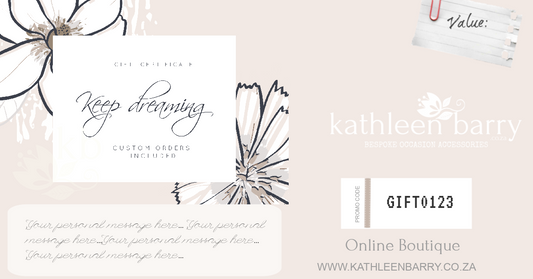 Gift certificate personalized - Bridal shower gift idea - COLORS AVAILABLE - Choose your amount starting FROM:
