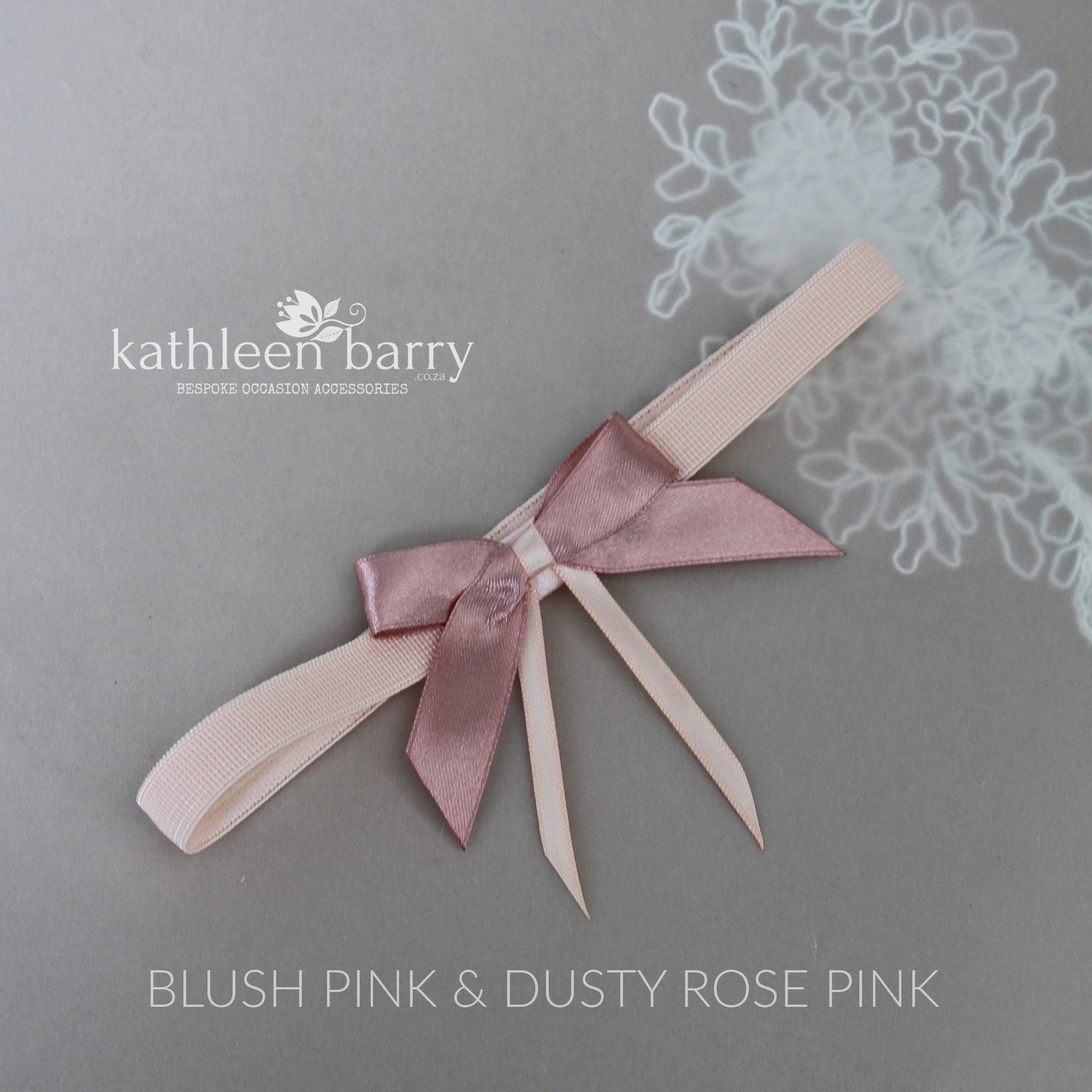 Kim bridal tossing garter blush pink - assorted colors available, satin bow Sold individually