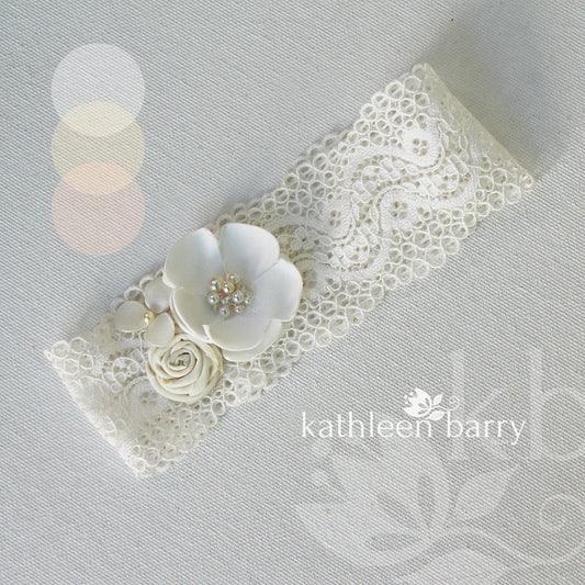 Ivory lace wedding garter online shop south africa shipiing worldwide
