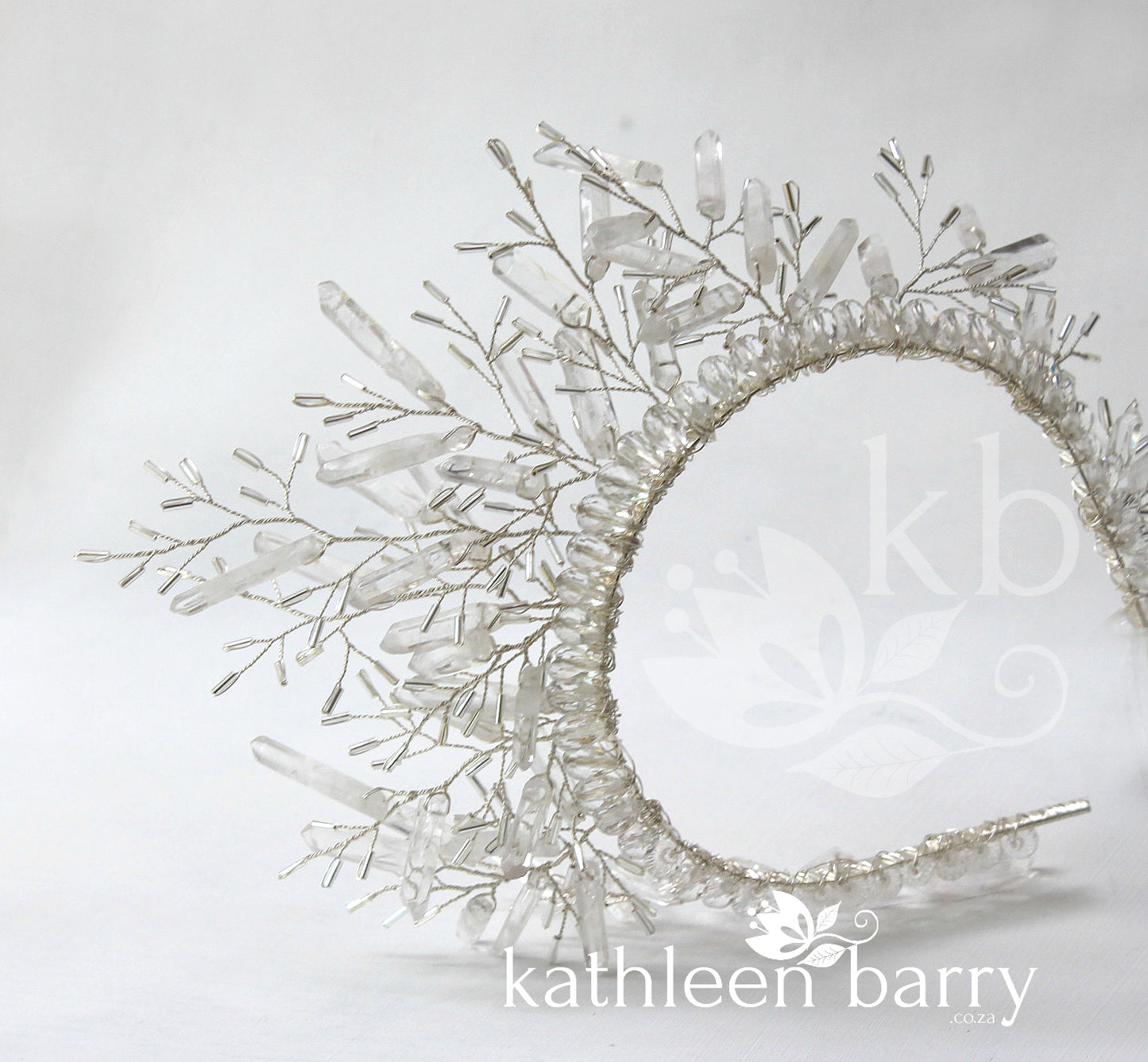 Sonja quartz crystal crown - Silver, gold or rose gold available