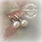 Fresh water pearl studs - Sterling silver - Sizes FROM : 6mm - 8mm pearls