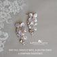 Cecile floral statement earrings - Floral, rhinestone and crystal & pearl- assorted colors available