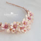 Cosmos flower wedding tiara - bridal crown - assorted custom colors avilable