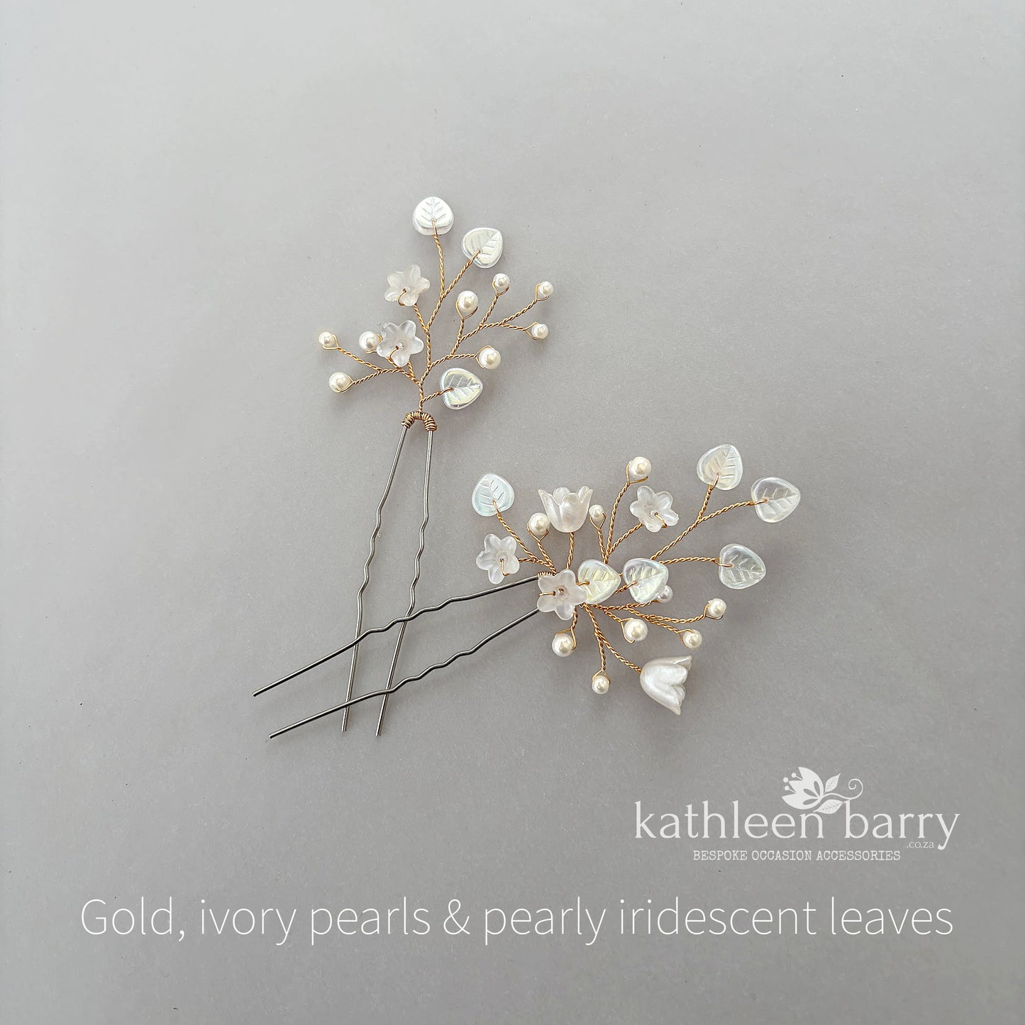 Eden Floral Bridal Hair Pins | Baby's Breath Inspired | Sold Individually or Set