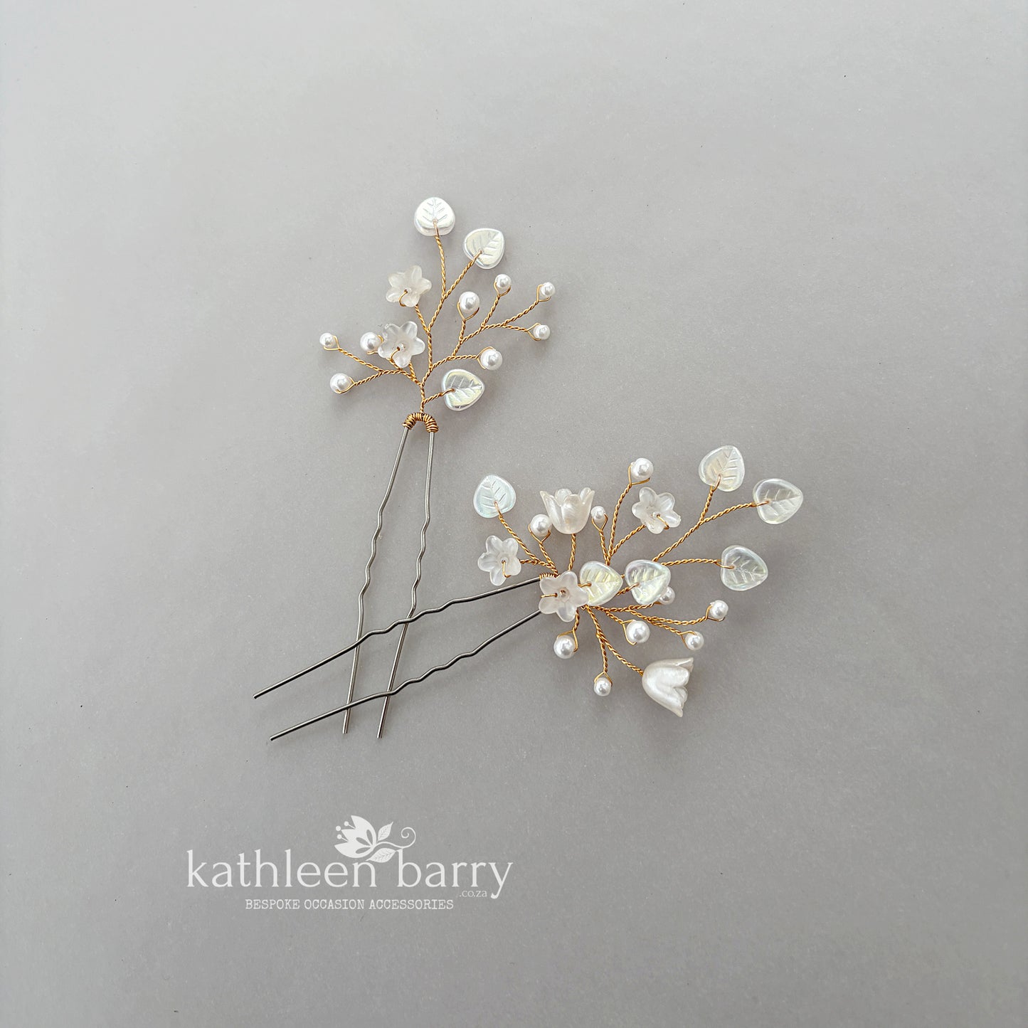 Eden Floral Bridal Hair Pins | Baby's Breath Inspired | Sold Individually or Set