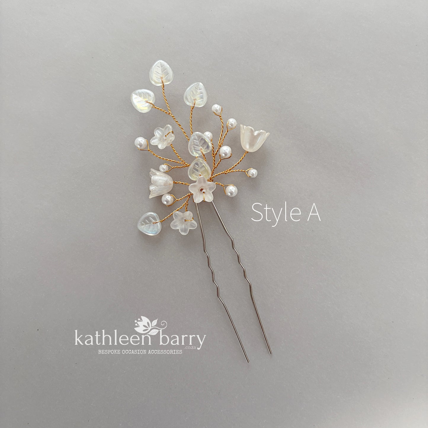 Eden Floral Bridal Hair Pins | Baby's Breath Inspired | Sold Individually or Set