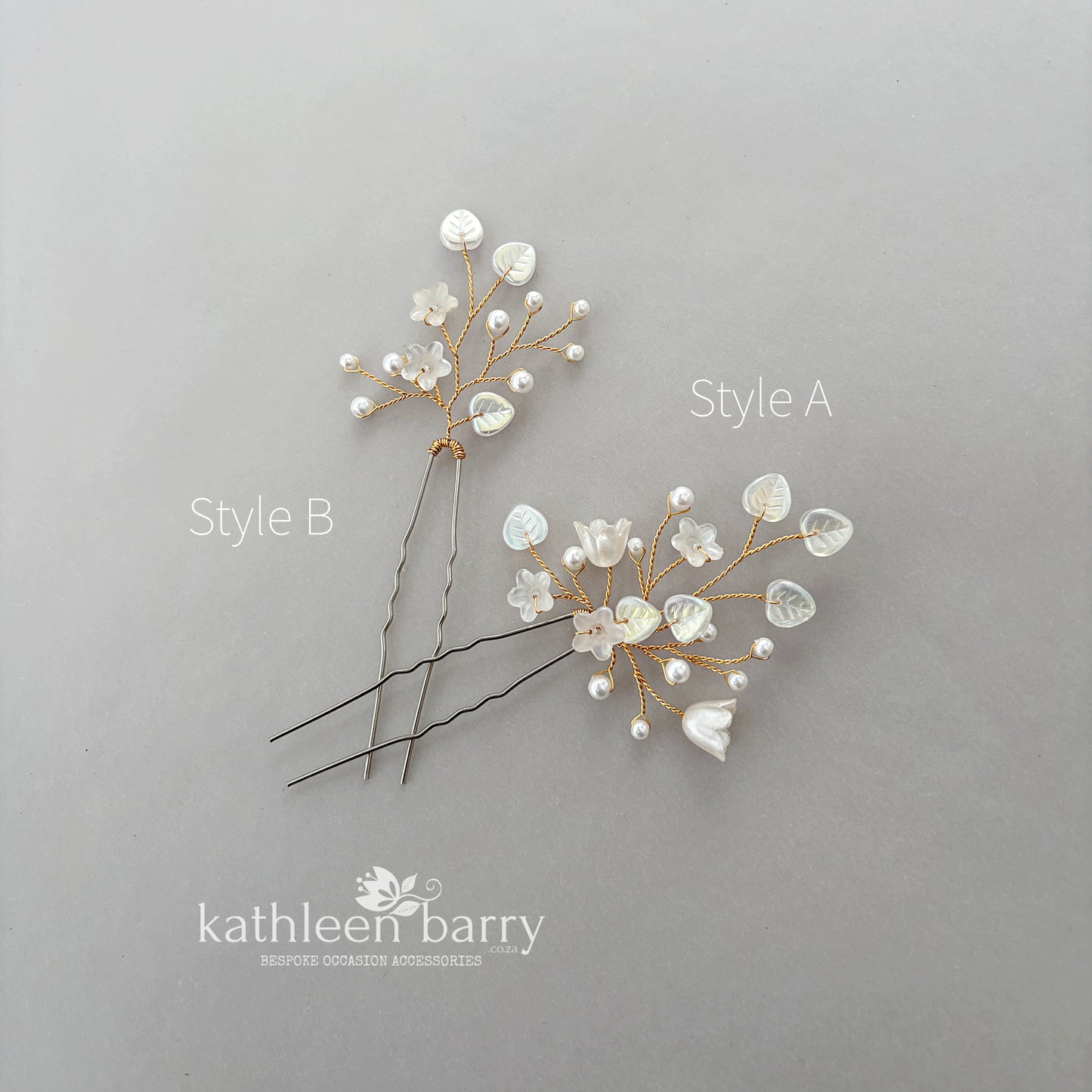Eden Floral Bridal Hair Pins | Baby's Breath Inspired | Sold Individually or Set