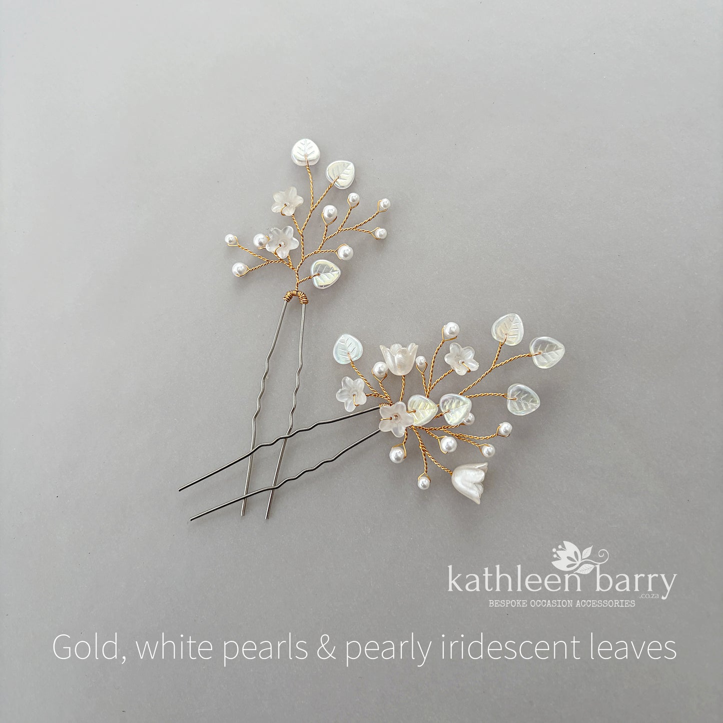 Eden Floral Bridal Hair Pins | Baby's Breath Inspired | Sold Individually or Set