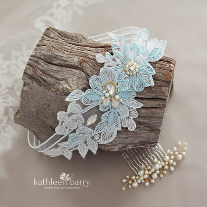 Megan heirloom Lace garter set of two or individually - Custom colors to order FROM