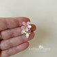 Gisela dainty floral stud earrings - custom colors to order STYLE Gisela