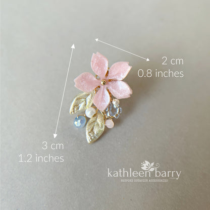 Gisela dainty floral stud earrings - custom colors to order STYLE Gisela