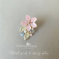 Gisela dainty floral stud earrings - custom colors to order STYLE Gisela