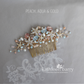 Starfish and shell wedding hair comb - Two tone color - sea starfish beach bridal hair accessories - color options available STYLE: ingrid