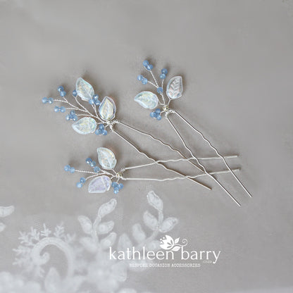 Jocelyn hair pin set or individually - assorted color & metallic options available