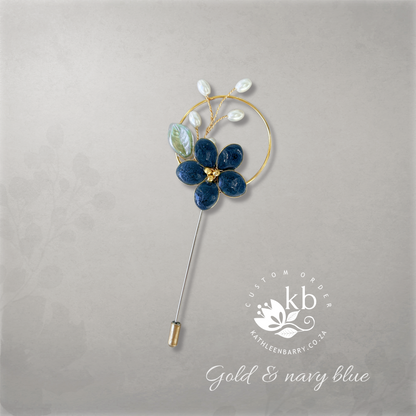 Heirloom boutonniere - Lapel pin - suit brooch (sold individually) Groom, groomsmen, Prom