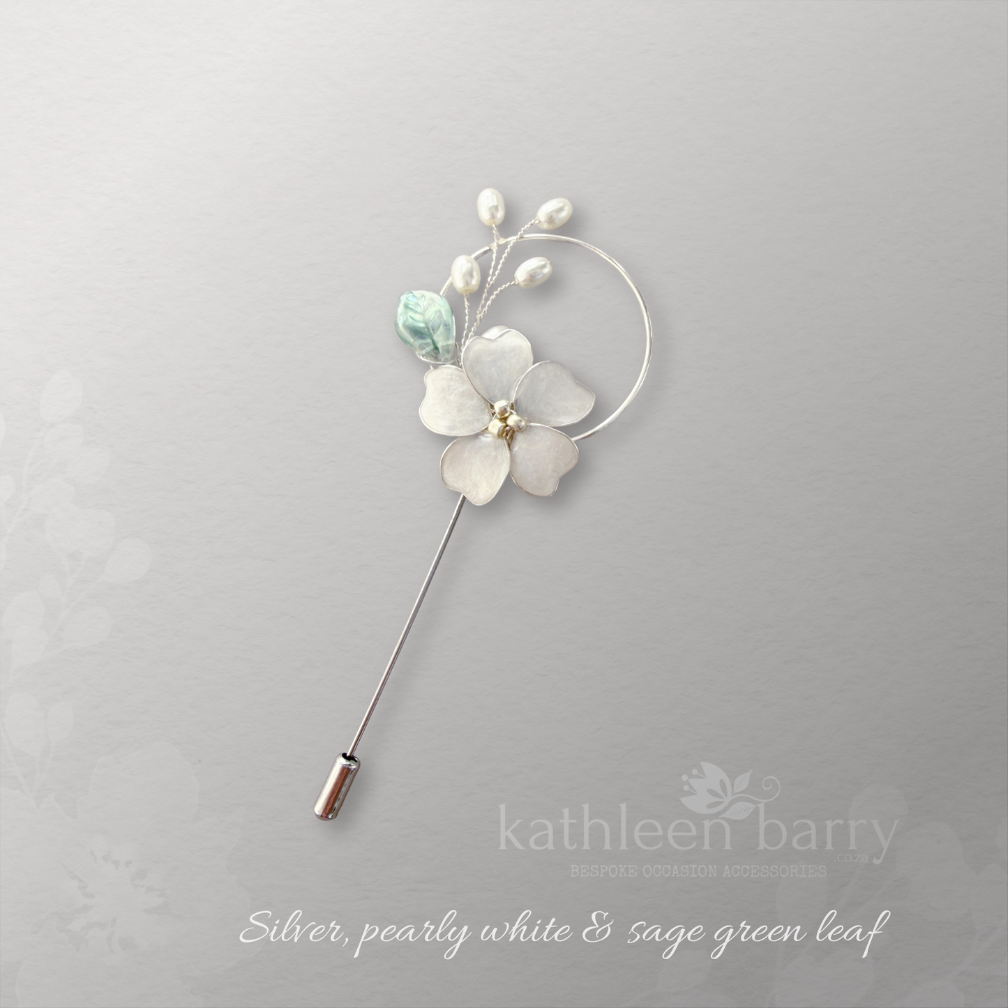 Heirloom boutonniere - Lapel pin - suit brooch (sold individually) Groom, groomsmen, Prom