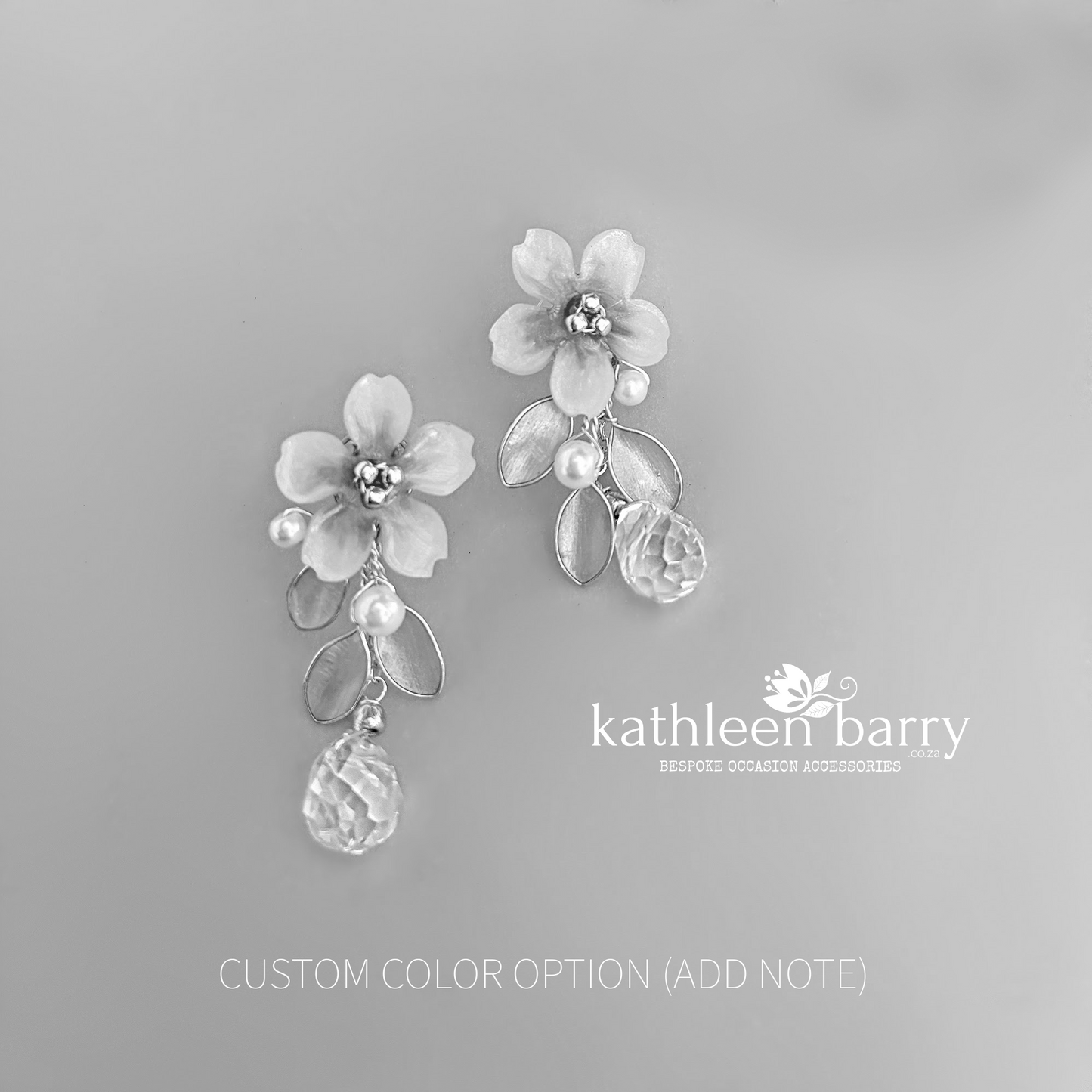 Sakura Cherry Blossom earrings - Gold, silver or rose-gold colors to order