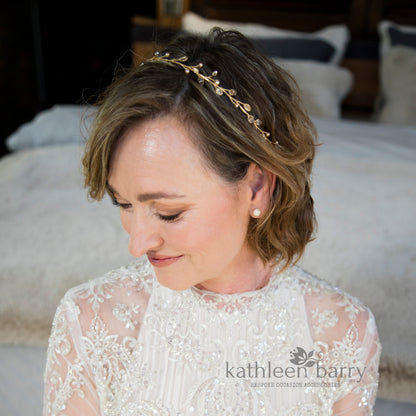 Maryke vine style wreath - SILVER, ROSE GOLD OR GOLD