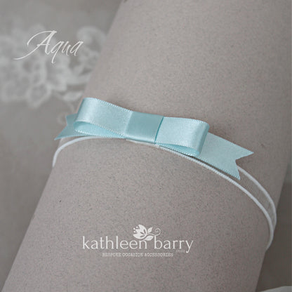 Megan heirloom Lace garter set of two or individually - Custom colors to order FROM