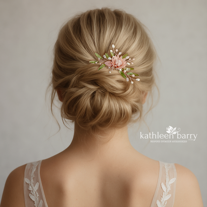 King Protea Hair Clip or Comb - dainty fynbos inspired wedding hair accessories - Colors to order