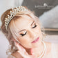 Janke crystal Rhinestone & pearl tiara / crown