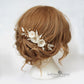 Odette Wedding hair comb ivory and gold Assorted color options available - Bridal hair accessories - veil comb
