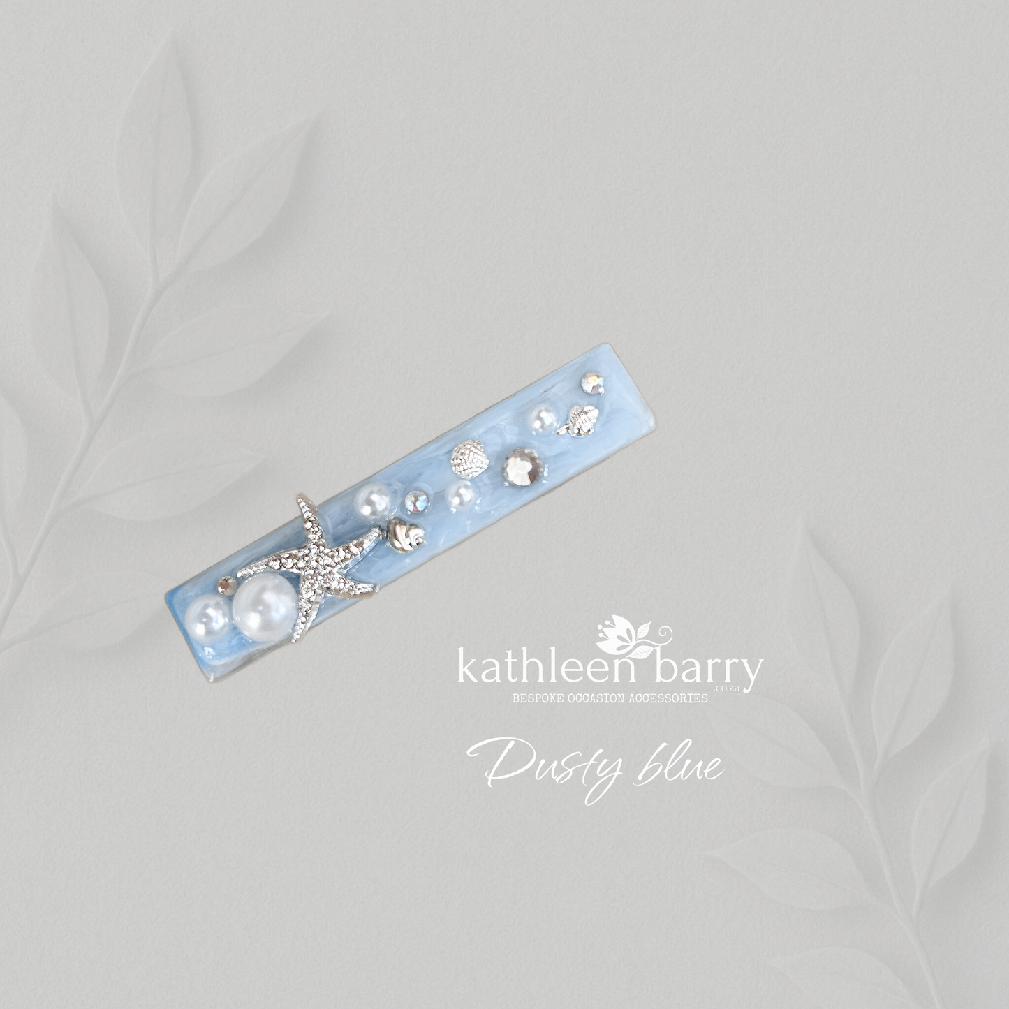Starfish beach wedding Resin Hair Clip – Custom Color & Finish Options