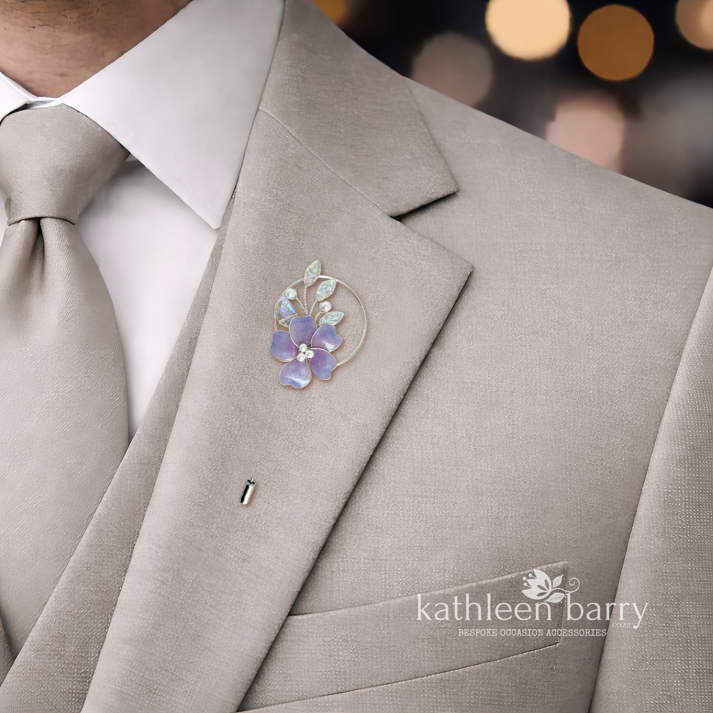 Ombre Heirloom boutonniere - Lapel pin - suit brooch (sold individually) Groom, groomsmen, Matric dance