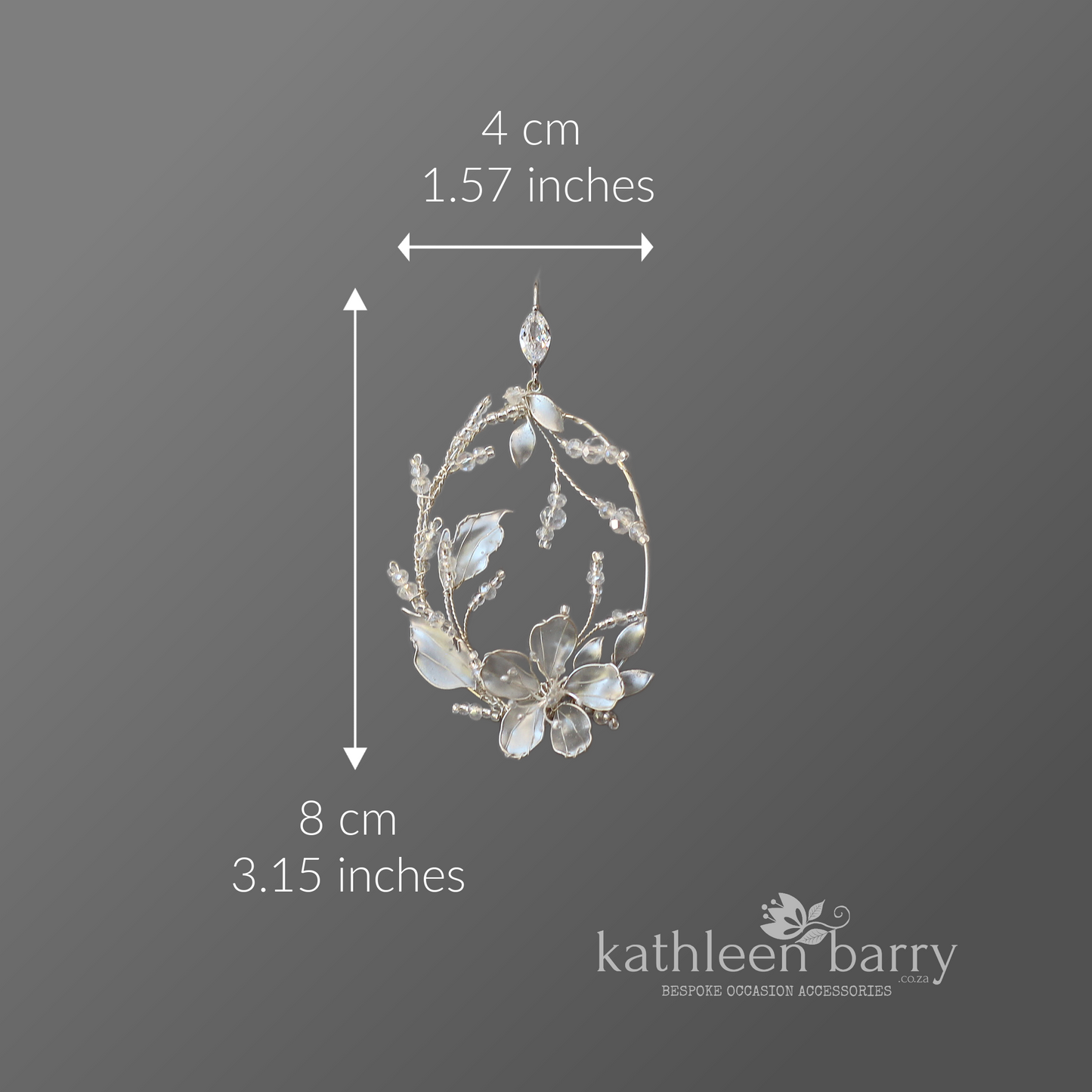 Organic floral leaf statement hoop earrings  - brushed silver, gold (any custom finishes available)