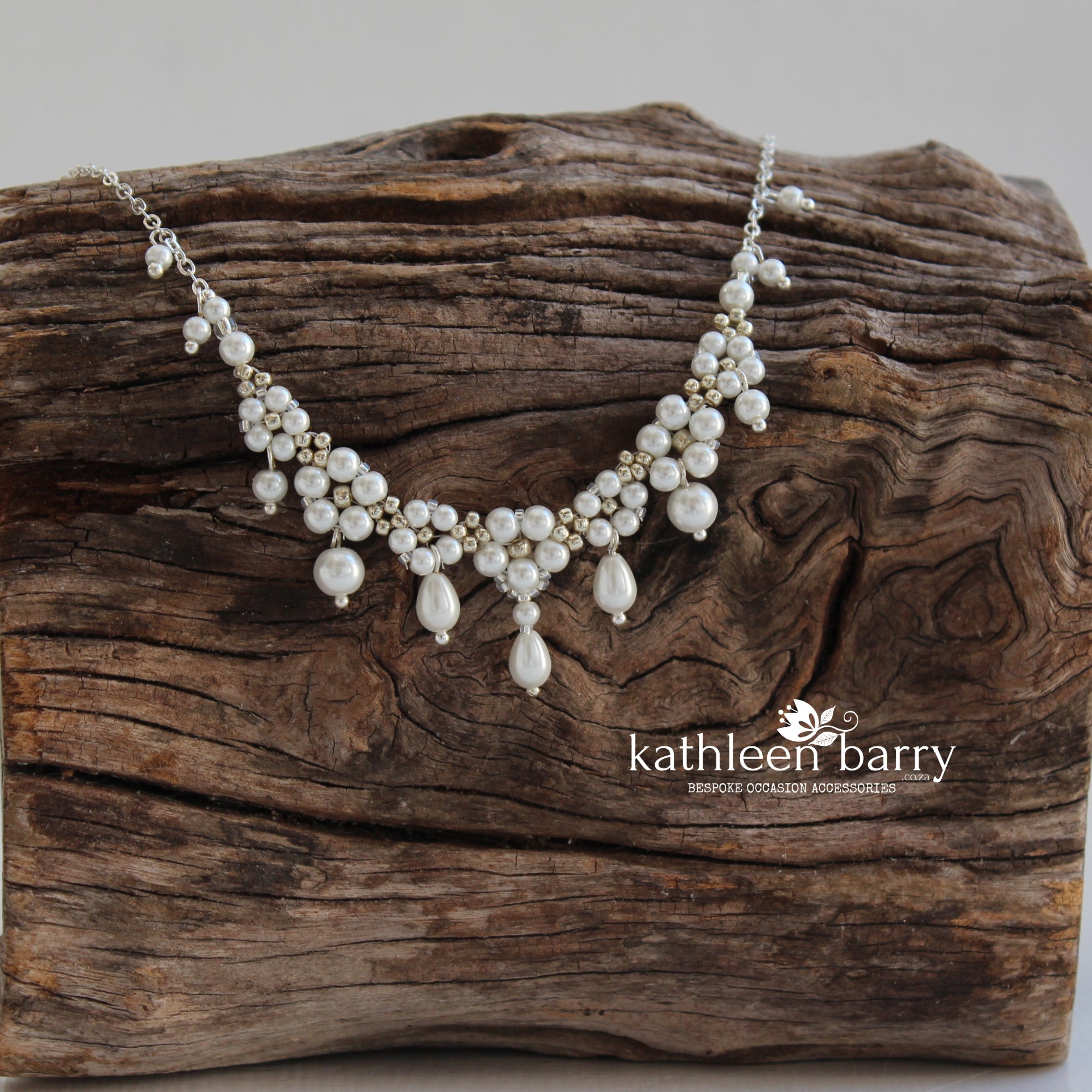 Pearl wedding necklace deals