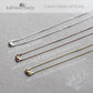 Dainty Pearl Linked Chain Necklace – Sterling silver, Gold or rose gold plated, two length options